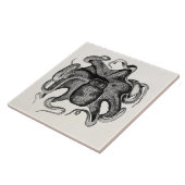 ヴィンテージのタコはCuttlefishの19世紀のCuttleの魚を好みます タイル (側面)