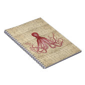 ヴィンテージのタコ ノートブック (右側)