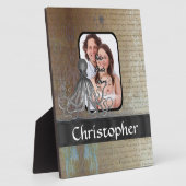 ヴィンテージのタコ フォトプラーク (側面)