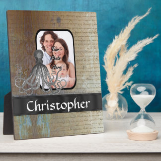 ヴィンテージのタコ フォトプラーク