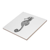 ヴィンテージのタツノオトシゴの海の海動物 タイル (側面)