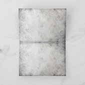 ヴィンテージのタトゥー翼ハートサンキューカード サンキューカード (内部)