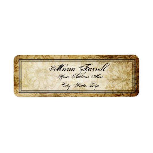 ヴィンテージのタトゥー翼ハートリターンラベル ラベル (正面)