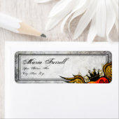 ヴィンテージのタトゥー翼ハートリターンラベル ラベル (インサイチュ)