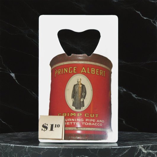 ヴィンテージのタバコの包装 クレジットカード栓抜き