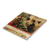 ヴィンテージのタバコ入れの芸術 タイル (側面)