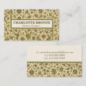 ヴィンテージのタペストリーの名刺 名刺 (正面/裏面)