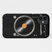 ヴィンテージのターンテーブル Case-Mate iPhoneケース (裏面(横))