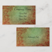 ヴィンテージのダマスク織の名刺 名刺 (正面/裏面)