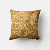 ヴィンテージのダマスク織の枕 クッション (裏面)