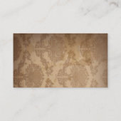 ヴィンテージのダマスク織の西欧諸国のカウボーイ 名刺 (裏面)