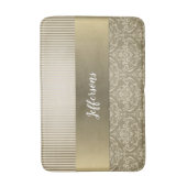 ヴィンテージのダマスク織の質のバス・マット バスマット (正面縦)