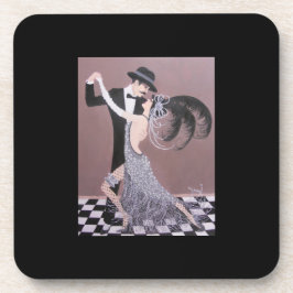 ヴィンテージのダンサーか堅いプラスチックコースター コースター