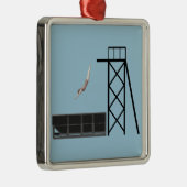 ヴィンテージのダンプスターのダイビングのギフト メタルオーナメント (右)