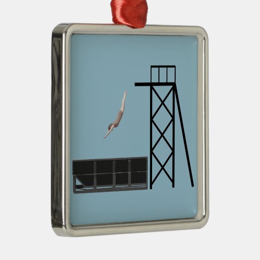 ヴィンテージのダンプスターのダイビングのギフト メタルオーナメント (右)