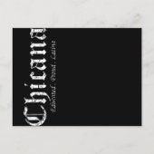 ヴィンテージのチカーナ教育を受けた誇り高いラティーナ インビテーションポストカード (正面)