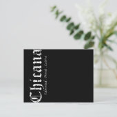 ヴィンテージのチカーナ教育を受けた誇り高いラティーナ インビテーションポストカード (スタンド正面)