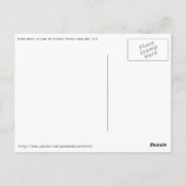 ヴィンテージのチケットおよび葉の郵便はがき ポストカード (裏面)