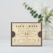 ヴィンテージのチケットの保存日付 セーブザデート (スタンド正面)