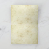 ヴィンテージのチケットカードありがとう サンキューカード (内部)