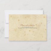 ヴィンテージのチケットタブの応答カード 出欠カード (裏面)