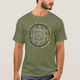 ヴィンテージのチベットのTantric仏教の曼荼羅Thangka Tシャツ