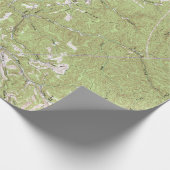 ヴィンテージのチャールストンウェストヴァージニアの地形図 ラッピングペーパー (角)