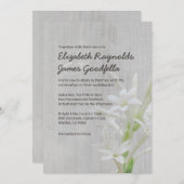 ヴィンテージのチューベローズの結婚式招待状 招待状 (正面/裏面)