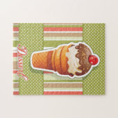 ヴィンテージのチョコレート・アイス・クリーム ジグソーパズル (横)