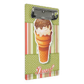 ヴィンテージのチョコレート・アイス・クリーム ミニクリップボード (アングル)