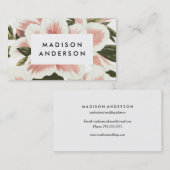 ヴィンテージのツツジの名刺 名刺 (正面/裏面)