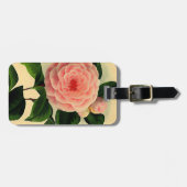 ヴィンテージのツバキ ラゲッジタグ (正面横)