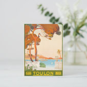 ヴィンテージのツーロンCote d'AzurプロバンスAlpes旅行 ポストカード (スタンド正面)