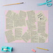 ヴィンテージのティッシュペーパー 薄葉紙 (クラフト)