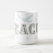 ヴィンテージのティーカップのティーカップのデザインのマグの鳥の星 コーヒーマグカップ (中央)