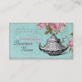 ヴィンテージのティーポット 名刺