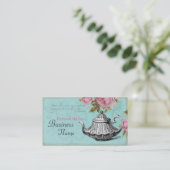 ヴィンテージのティーポット 名刺 (スタンド正面)