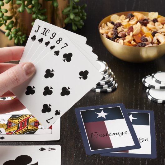 ヴィンテージのテキサス州の州の旗のカスタムな遊ぶことはギフトを梳きます トランプ (インサイチュ)