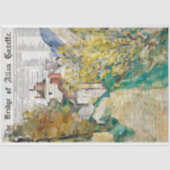 ヴィンテージのテクスチ素朴ャの切り離し 薄葉紙 (正面)