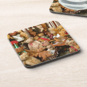 ヴィンテージのテディー・ベアのコレクション コースター (左側)