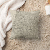 ヴィンテージのテネシー州の地図（1911年） クッション (ブランケット)