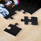 ヴィンテージのテューバのプレーヤーおよび歌手音楽ノート ジグソーパズル (側面)