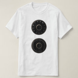 ヴィンテージのテレビVHF/UHFのダイヤルのTシャツ Tシャツ