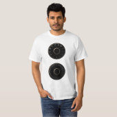 ヴィンテージのテレビVHF/UHFのダイヤルのTシャツ Tシャツ (正面フル)