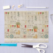 ヴィンテージのテーブルガラスのノベルティ 薄葉紙 (クラフト)