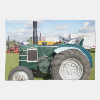 ヴィンテージのディーゼルトラクター キッチンタオル