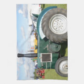 ヴィンテージのディーゼルトラクター キッチンタオル (縦)