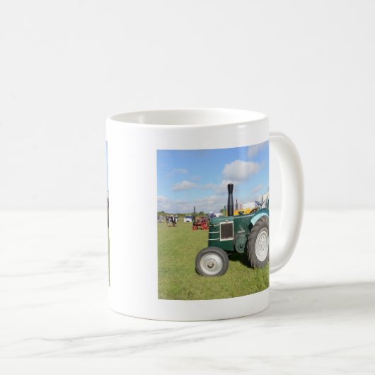 ヴィンテージのディーゼルトラクター コーヒーマグカップ (正面右)