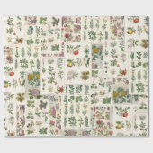 ヴィンテージのデコパージまたはギフトラップ用ラップ ラッピングペーパー (フラット)