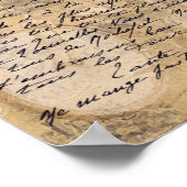 ヴィンテージのデコパージュ用はがきポスター ポスター (角)